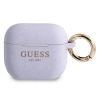 Etui Guess Silicone Glitter na AirPods 3 - purpurowe