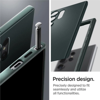 Etui Spigen Thin Fit na Samsung Galaxy S24 Ultra - ciemnozielone