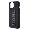 Etui Karl Lagerfeld 3D Rubber Glitter Logo na iPhone 15 - czarne