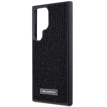 Etui Karl Lagerfeld Rhinestone Metal Logo na Samsung Galaxy S24 Ultra - czarne