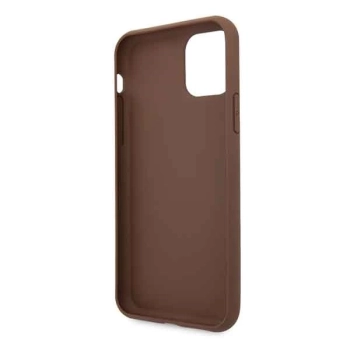 Etui Guess 4G Stripe Collection na iPhone 11 / Xr - brązowe