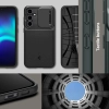 Etui Spigen Optik Armor na Samsung Galaxy S23 FE - czarne
