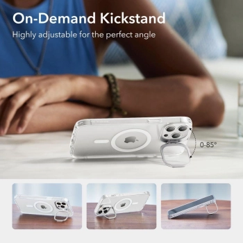 Etui ESR Classic Kickstand Halolock MagSafe na iPhone 14 Pro - przezroczyste