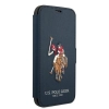 Etui U.S. Polo Assn. Embroidery Collection na iPhone 12 Pro Max - granatowe