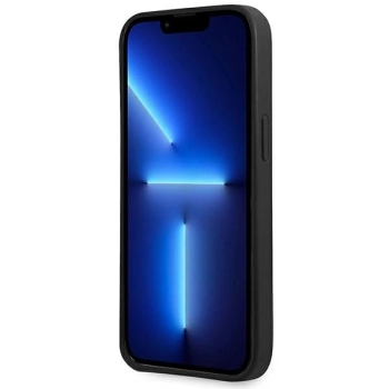 Etui Guess Saffiano 4G Small Metal Logo na iPhone 13 mini - czarne