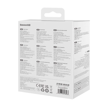 Baseus Adaman2 powerbank z wyświetlaczem cyfrowym 20000mAh 30W 2 x USB / 1x USB Typ C Power Delivery Quick Charge SCP, Oppo Super VOOC czarny (PPAD050