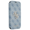 Etui Guess 4G Big Metal Logo na iPhone 13 mini - niebieskie