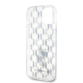 Etui Karl Lagerfeld Monogram Choupette na iPhone 15 - przezroczyste