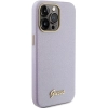 Etui Guess Glitter Glossy Script do iPhone 15 Pro Max - liliowe