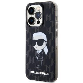 Etui Karl Lagerfeld Monogram Ikonik na iPhone 15 Pro Max - czarne
