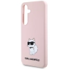 Etui Karl Lagerfeld Silicone Choupette na Samsung Galaxy S24 - różowe