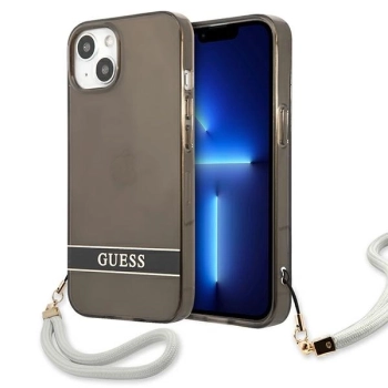 Etui Guess Translucent Strap na iPhone 13 - czarne