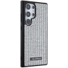 Etui Karl Lagerfeld Rhinestone Metal Logo na Samsung Galaxy S24 Ultra - srebrne