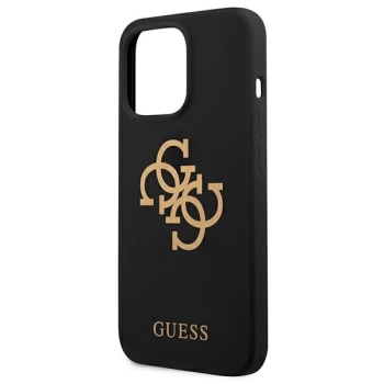Etui Guess Silicone 4G Logo na iPhone 13 Pro / iPhone 13 - czarne