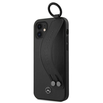 Etui Mercedes Strap Line na iPhone 12 mini - czarne