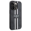 Etui Guess 4G Printed Stripes MagSafe na iPhone 15 Pro Max - czarne