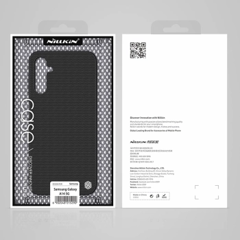 Nillkin Textured Case etui do Samsung Galaxy A14 5G / Galaxy A14 wzmocniony nylonowy pokrowiec czarne