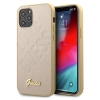Etui Guess Iridescent Love Script Gold Logo na iPhone 12 Pro Max - złote