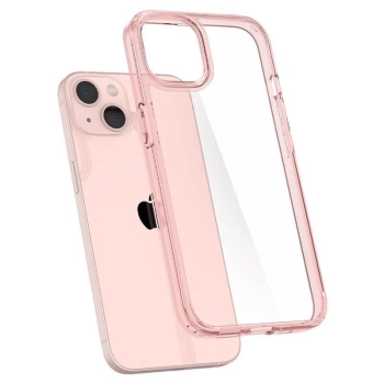 Etui Spigen Ultra Hybrid na iPhone 13 - różowo-przezroczyste