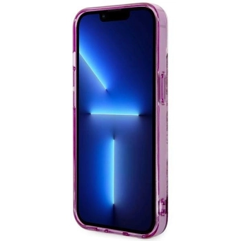 Etui Guess Porcelain Collection na iPhone 14 Plus - fuksjowe