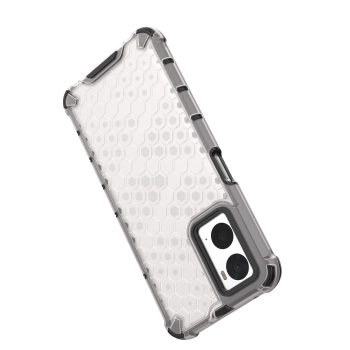 Honeycomb etui pancerny pokrowiec z żelową ramką Oppo A76 / Oppo A36 / Realme 9i czarny