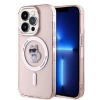 Etui Karl Lagerfeld IML Choupette MagSafe na iPhone 14 Pro - różowe