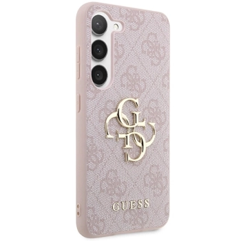 Etui Guess 4G Big Metal Logo na Samsung Galaxy A35 - różowe