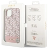 Etui Guess GCube Stripes MagSafe na iPhone 14 Plus - różowe