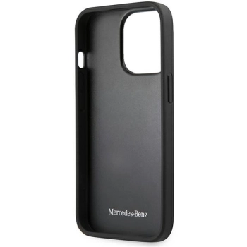 Etui Mercedes Leather Urban do iPhone 15 Pro - czarne