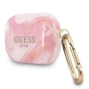 Etui Guess Marble Collection na AirPods Pro - różowe
