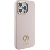 Etui Guess Silicone Logo Strass 4G do iPhone 15 Pro Max - różowe