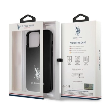 Etui U.S. Polo Assn. Horses Logo na iPhone 13 Pro / iPhone 13 - czarne