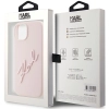 Etui Karl Lagerfeld Silicone Karl Script na iPhone 15 - różowe