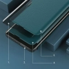 Eco Leather View Case elegancki futerał etui z klapką i funkcją podstawki Samsung Galaxy S21 FE czarny