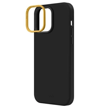 Etui Uniq Lino na iPhone 14 Pro Max - czarne