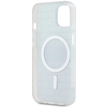Etui DKNY IML Mono & Stripe MagSafe na iPhone 15 Plus / 14 Plus - czarne