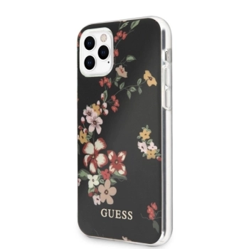 Etui Guess N.4 Flower Collection na iPhone 11 Pro Max - czarne