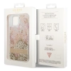 Etui Guess Paisley Liquid Glitter na iPhone 14 Plus - złote