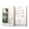 Etui Guess Jungle MagSafe na iPhone 14 Pro + ładowarka indukcyjna - zielone