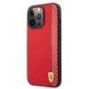 Etui Ferrari On Track Carbon Stripe na iPhone 13 Pro Max - czerwone