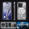 Etui Spigen Ultra Hybrid Mag z MagSafe na iPhone 15 Pro Max - białe (wzór Zero One)
