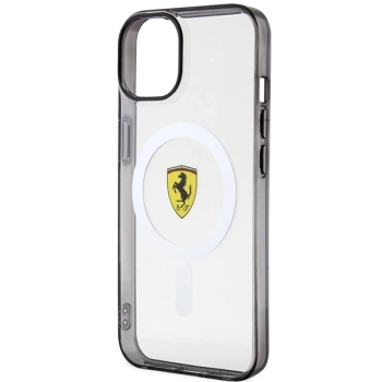 Etui Ferrari Outline MagSafe na iPhone 14 - przezroczyste