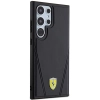 Etui Ferrari Hot Stamp V Lines MagSafe na Samsung Galaxy S24 Ultra - czarne