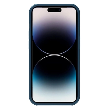 Nillkin Super Frosted Shield Pro etui iPhone 14 Pro pokrowiec na tył plecki niebieski