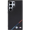 Etui BMW Carbon Tricolor Line MagSafe na Samsung Galaxy S24 Ultra - czarne
