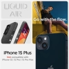 Etui Spigen Liquid Air na iPhone 15 Plus - czarny mat