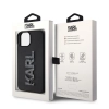 Etui Karl Lagerfeld 3D Rubber Glitter Logo na iPhone 15 - czarne