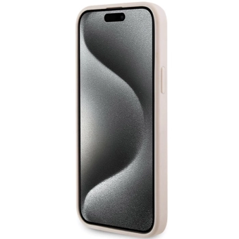 Etui Karl Lagerfeld Quilted K Pattern na iPhone 15 - różowe