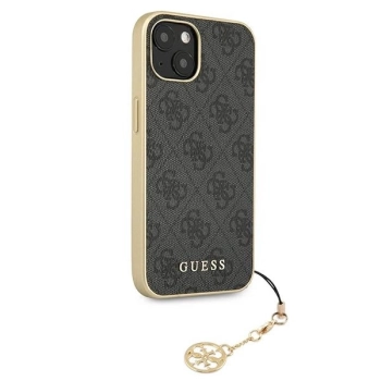 Etui Guess 4G Charms Collection na iPhone 13 - szare