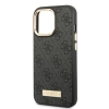 Etui Guess 4G Logo Plate MagSafe na iPhone 13 Pro Max - czarne